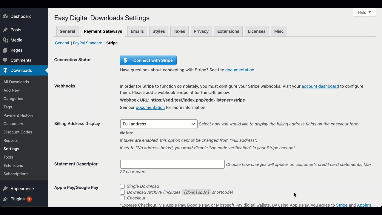 edd stripe connect flow – Easy Digital Downloads Connecting an Easy Digital Downloads store to Stripe