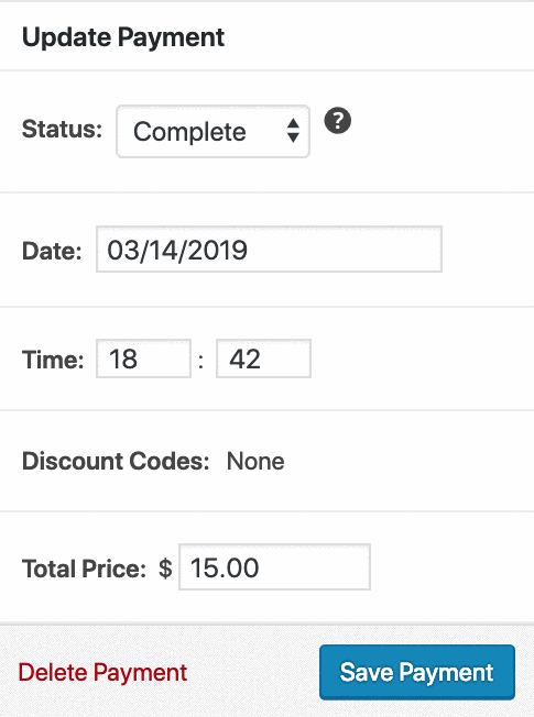 refund – Easy Digital Downloads screen recording of a payment being refunded
