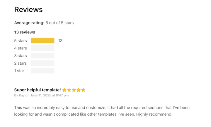 Digital product reviews in WordPress using Easy Digital Downloads.