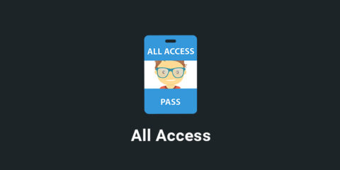 featured-image-blue-all-access – Easy Digital Downloads The All Access logo, one of the most popular EDD extensions.
