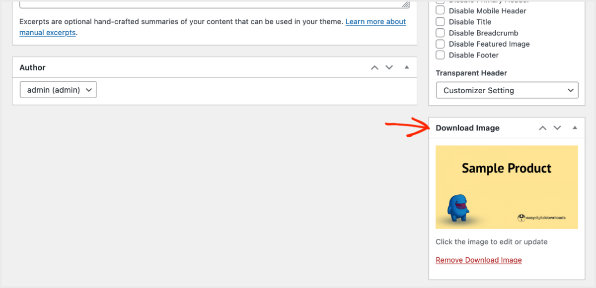 Screenshot: add Download image