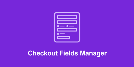 Checkout Fields Manager