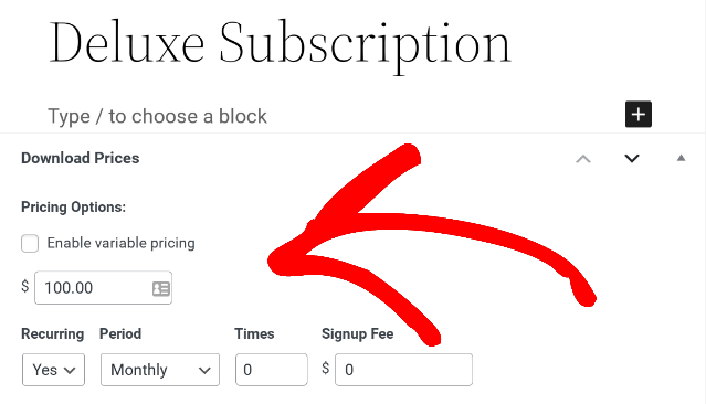 A premium membership product in WordPress.