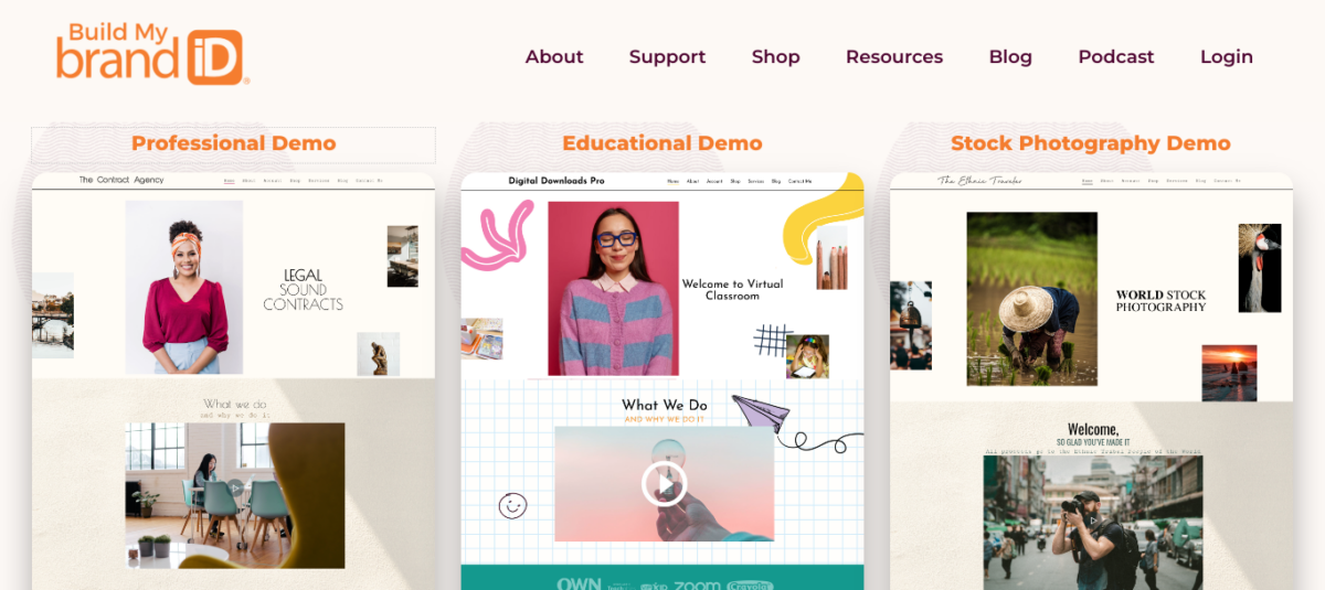 The Digital Downloads Pro theme website. 