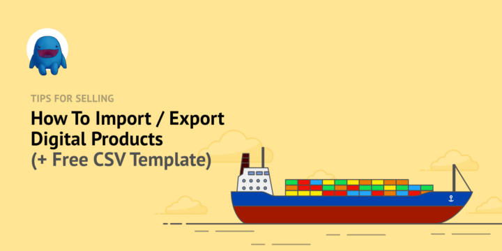 Illustration: A large container ship on the ocean – Easy Digital Downloads Illustration: A large container ship on the ocean