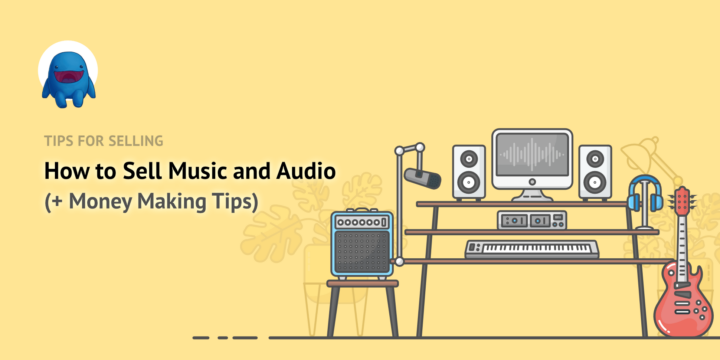 Illustration: audio workstation – Easy Digital Downloads Illustration: audio workstation