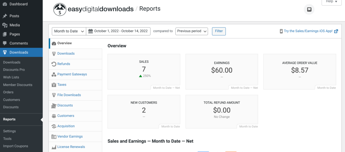 The EDD plugin to create a digital product.