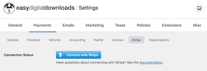 Connect with Stripe in EDD to sell digital content and accept payments.