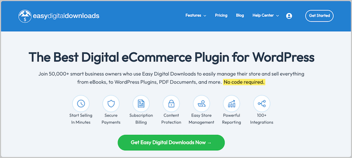 The best WordPress solution to sell digital downloads online.