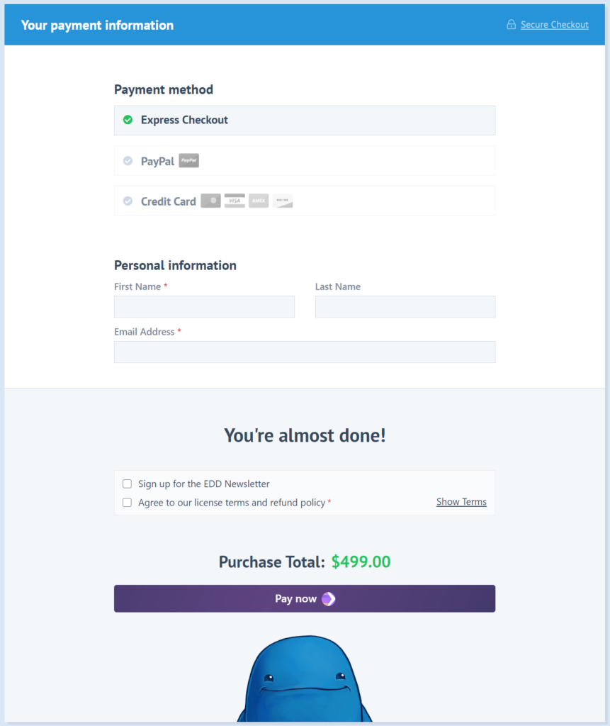 Microsoft Pay for Easy Digital Downloads