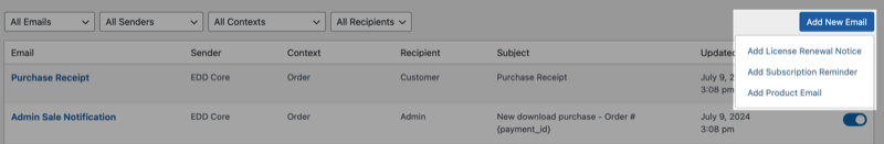 Per-Product-Emails – Easy Digital Downloads