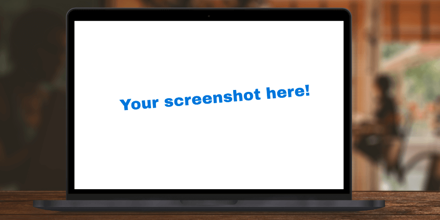 Preview of Laptop Screenshot Digital Product Image Template