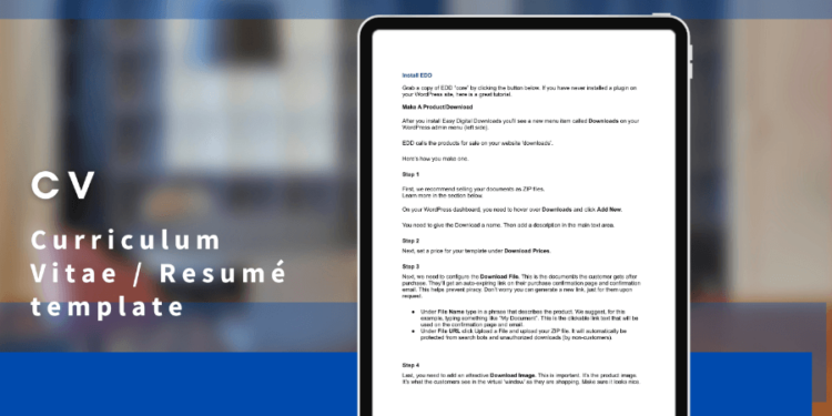 Preview of Document Template