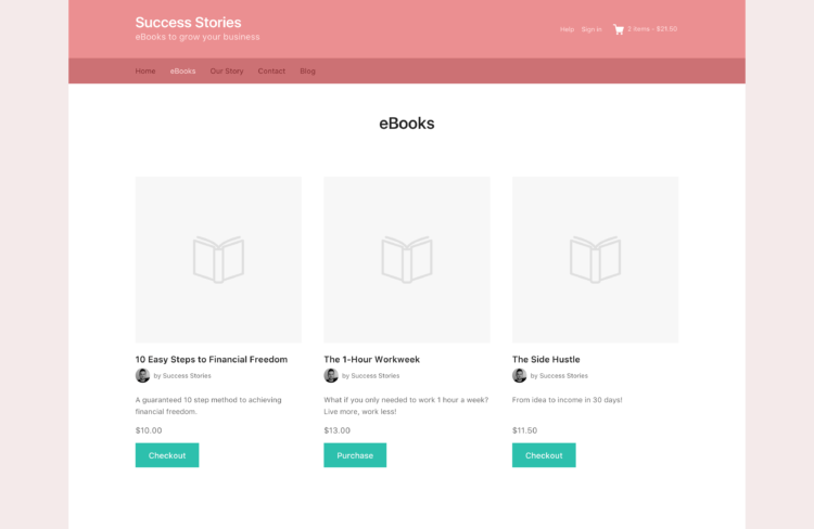 Themedd's color scheme can be completely altered using the built-in color options
