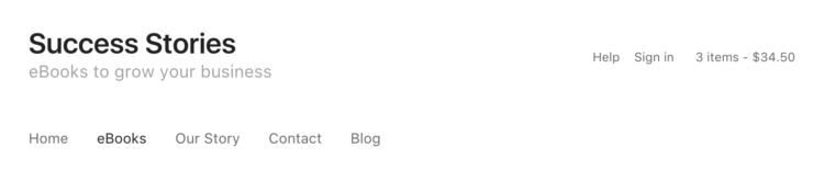 Customers can see the item quantity and cart total